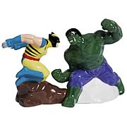 Marvel Incredible Hulk vs. Wolverine Salt and Pepper